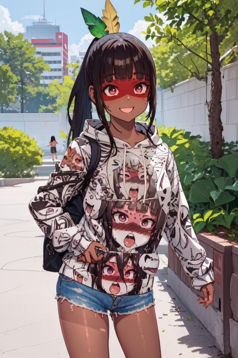 Ahegao hoodie girl sale